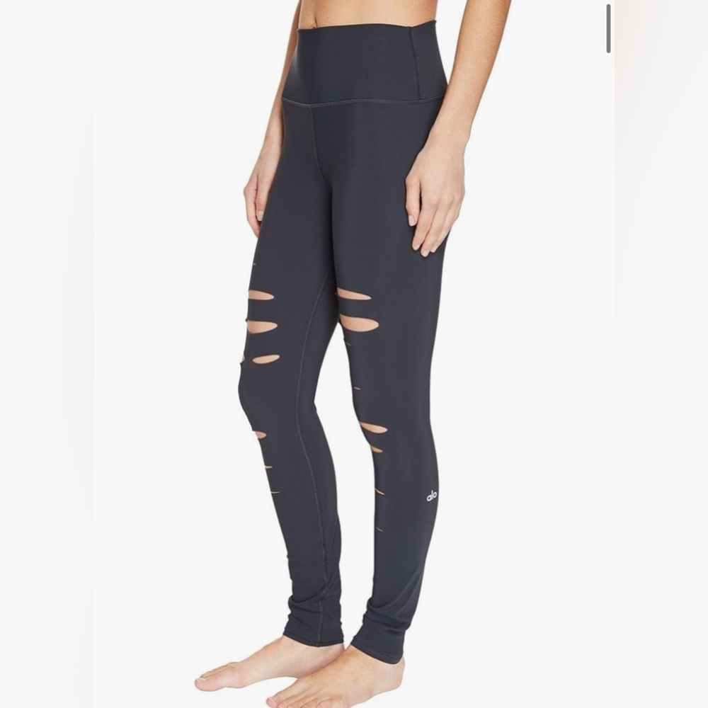 Alo Yoga Women's High Waisted Ripped Warrior Leggin